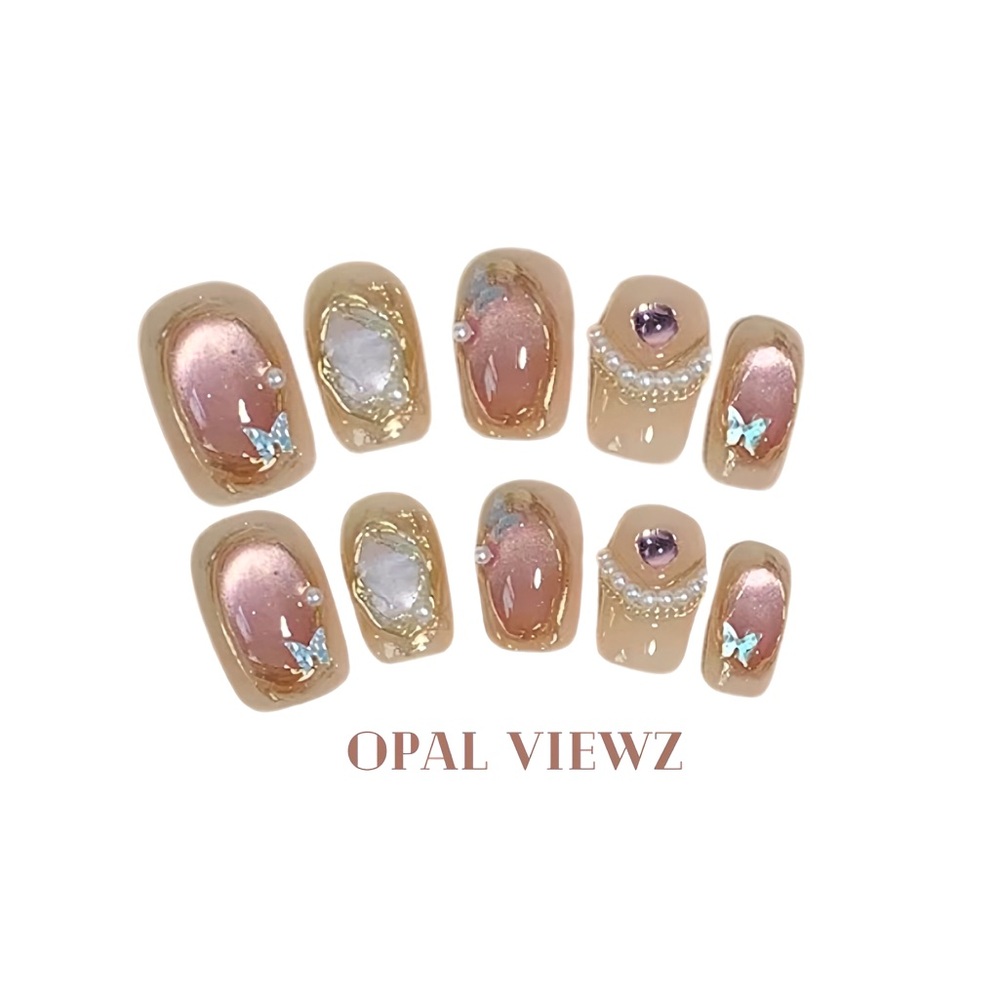 KLAWZ 10 pc luxury press on nails short square shaped - Picture 3 of 8